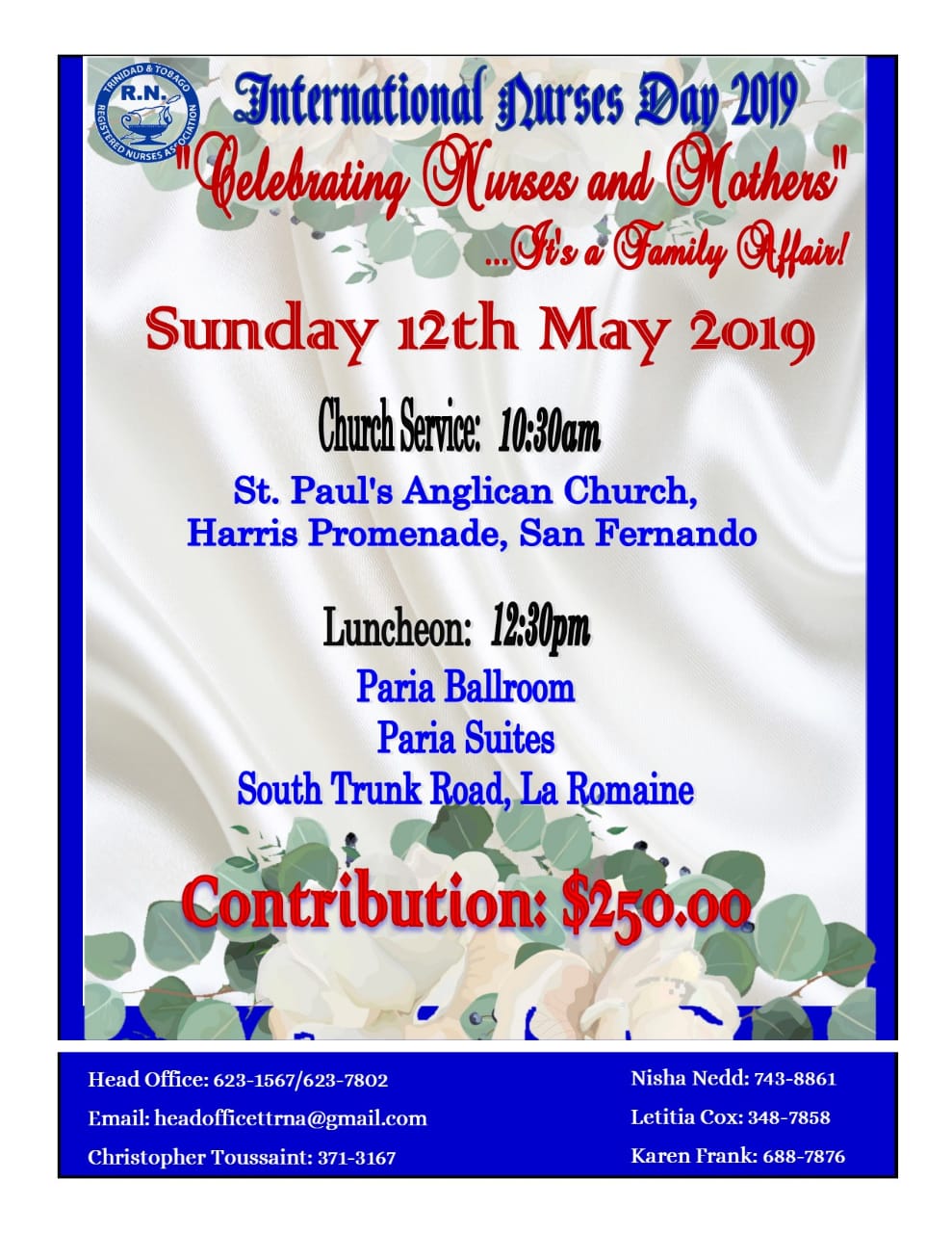 Celebrating Nurses and Mothers 12 May 2019