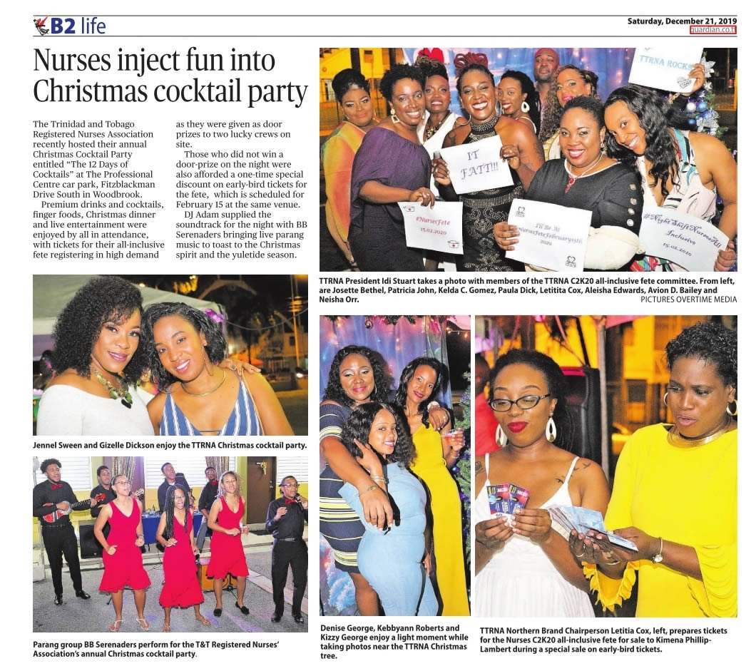 Nurses Inject Fun into Christmas Cocktail Party