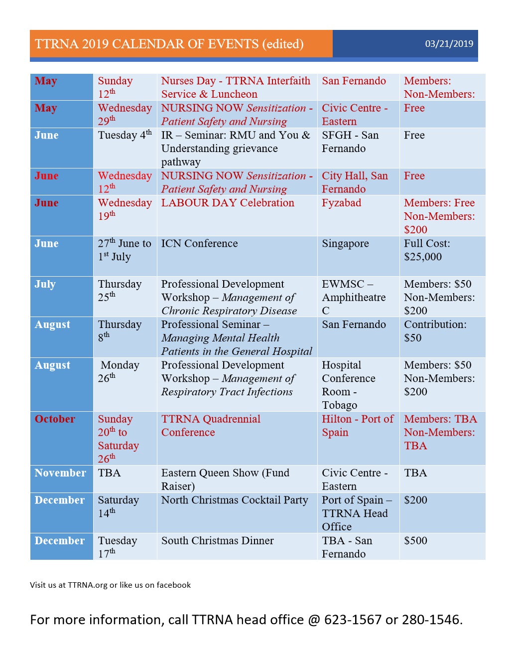 ttrna calendar 2019 pt2
